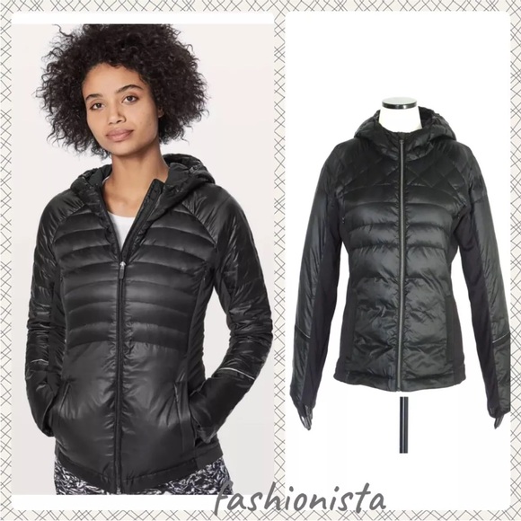 lululemon athletica Jackets & Blazers - LULULEMON DOWN FOR A RUN JACKET Black Original Release SIZE 4,6